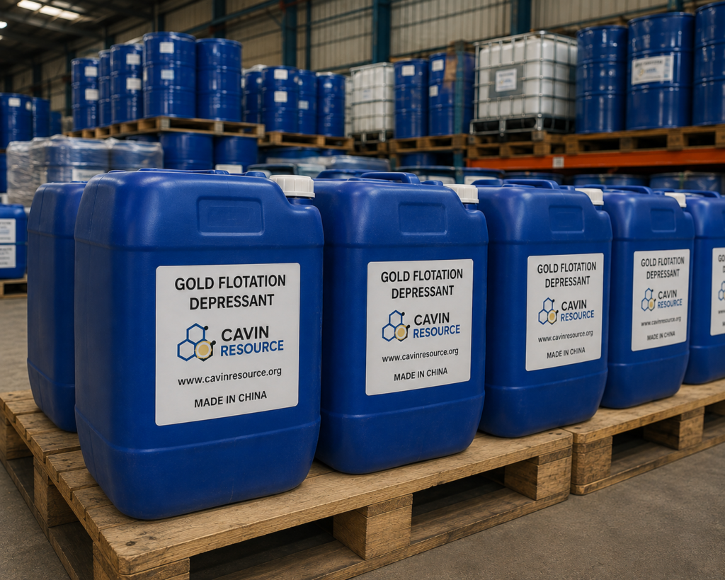 Gold flotation depressant reagent