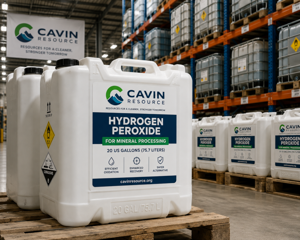 Hydrogen peroxide for mineral processing